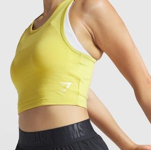 Gymshark Yellow X-Small Training Crop Vest